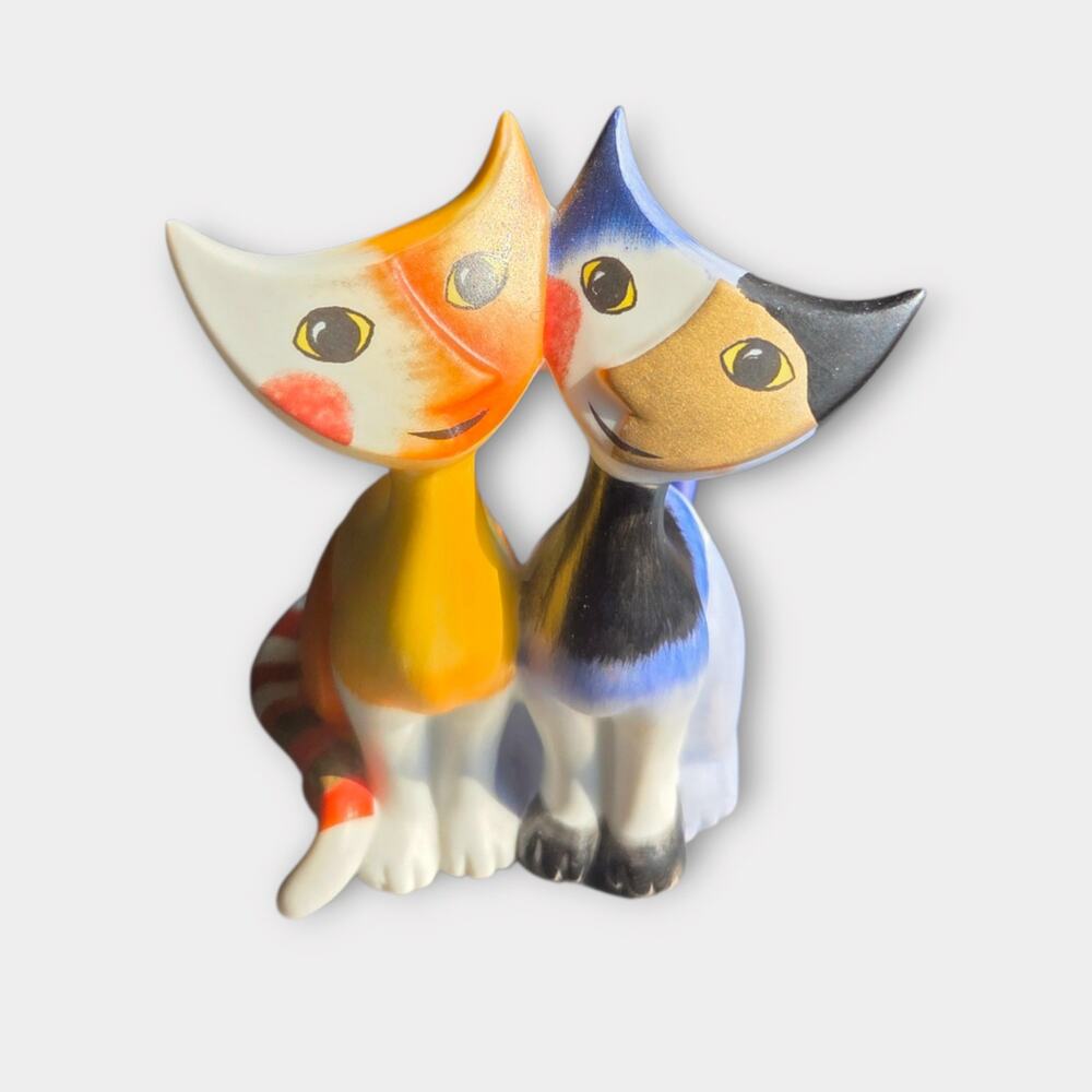 Goebel Rosina Wachmeister Cats Sabino & Sabina Porcelain 4" Figurine